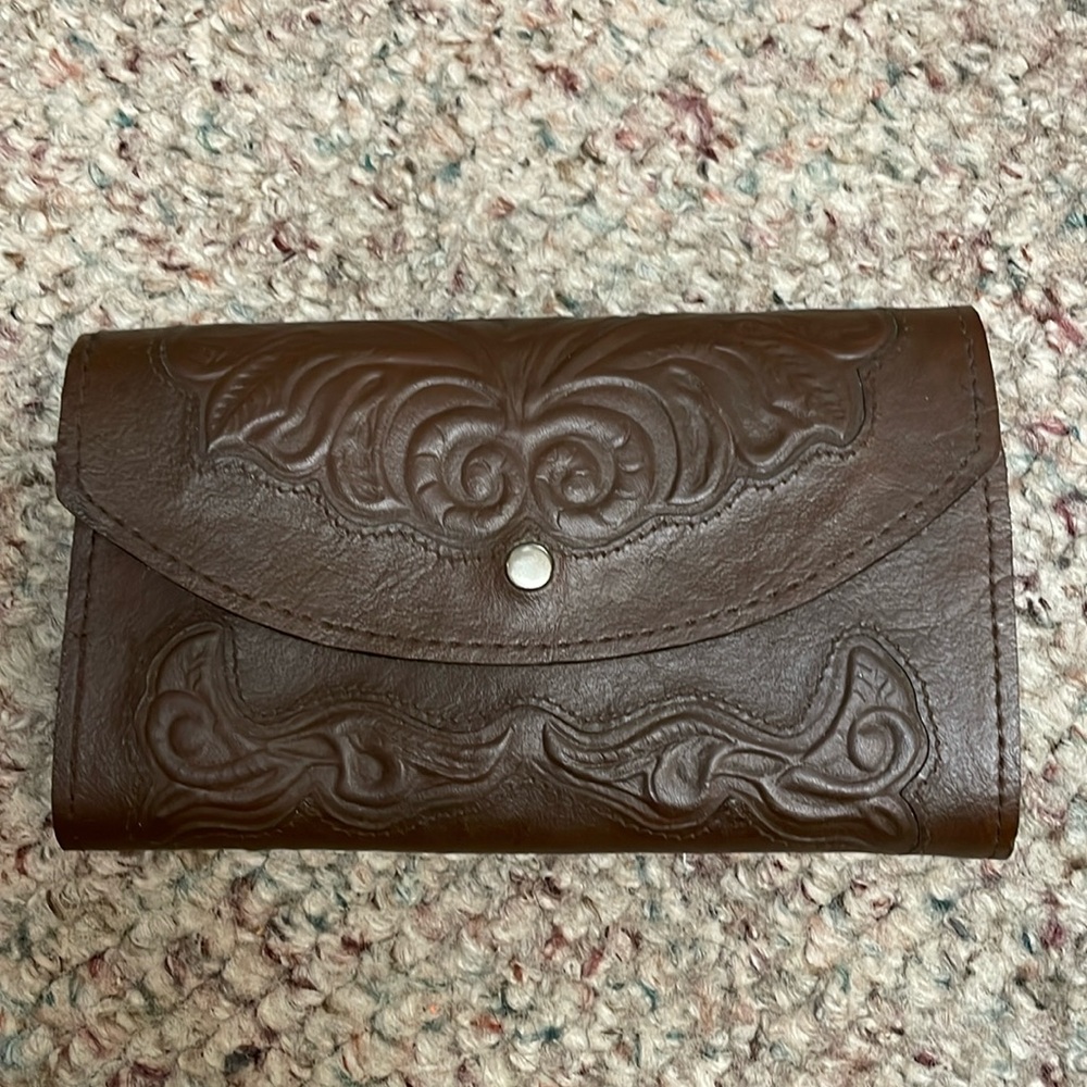Vintage handmade leather wallet